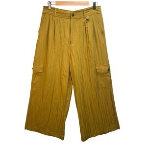 Madewell‎ Pants Size 12 The Harlow Wide Leg Cargo Utility Indie Boho Chic